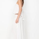 Marlowe Maxi Skirt in White Bec and Bridge