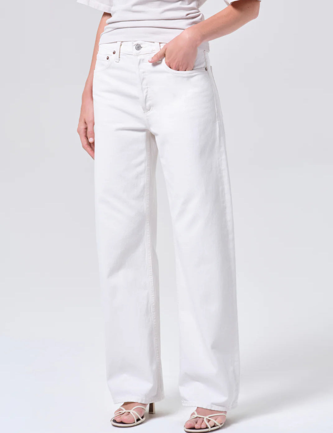 Arc Jean 32 in Chalk White AGOLDE