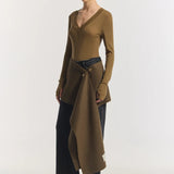 Lotus Top in Khaki Viktoria + Woods