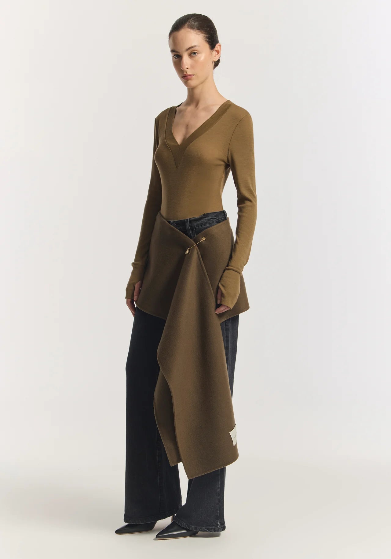 Lotus Top in Khaki Viktoria + Woods
