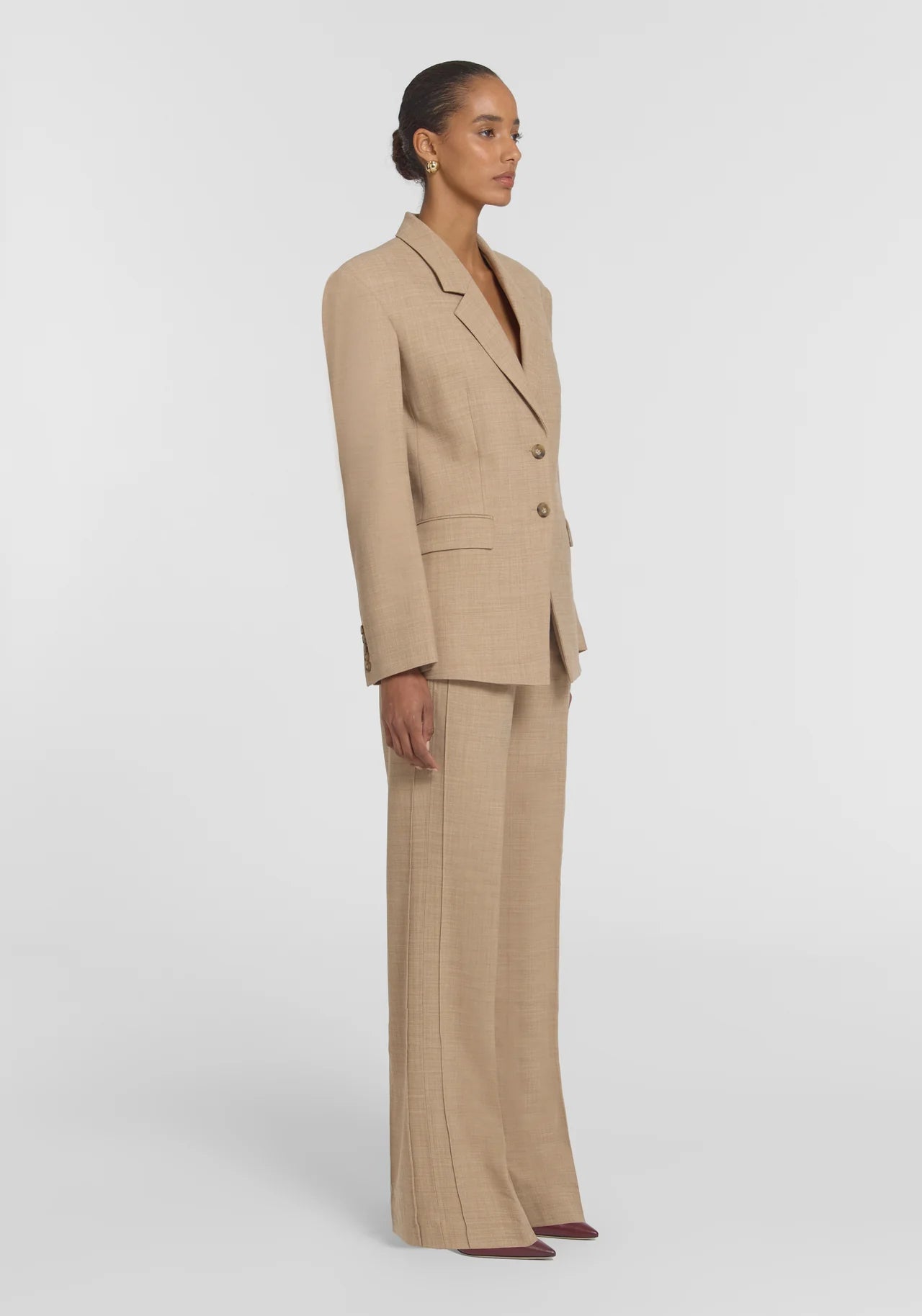 Michigan Blazer in Camel Viktoria + Woods