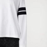 Boxy Rib Insert L/S T Shirt BASSIKE