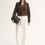 Leon Knit Cardigan in Chocolate Elka Collective