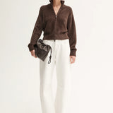 Leon Knit Cardigan in Chocolate Elka Collective