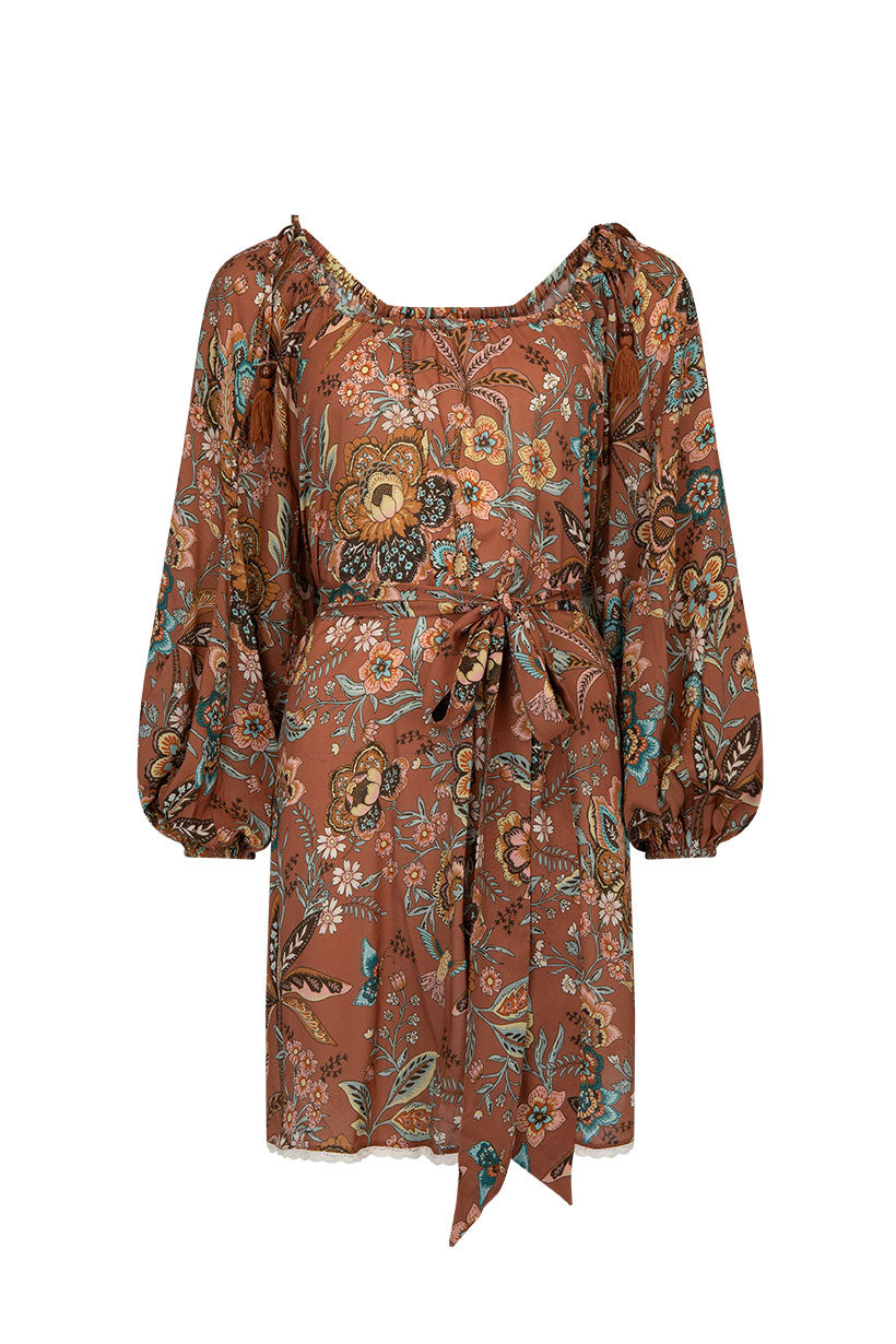 Mojave Lily Tunic Dress in Amber