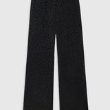 Elain Pant in Black Dot Jacquard