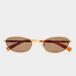 The Brooklyn Sunglasses in Gold Luv Lou