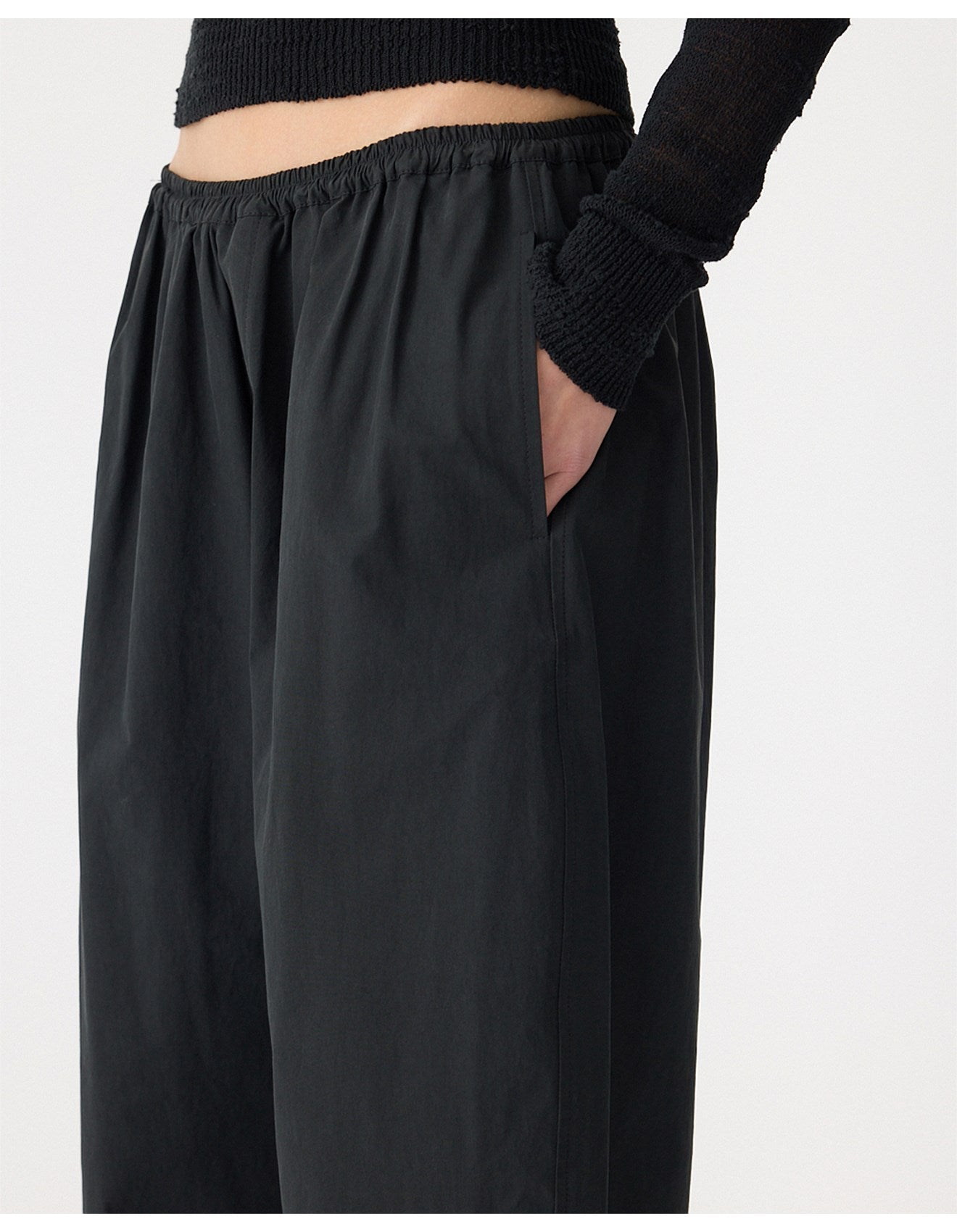 Crushed Gathered Cotton Pant Bassike