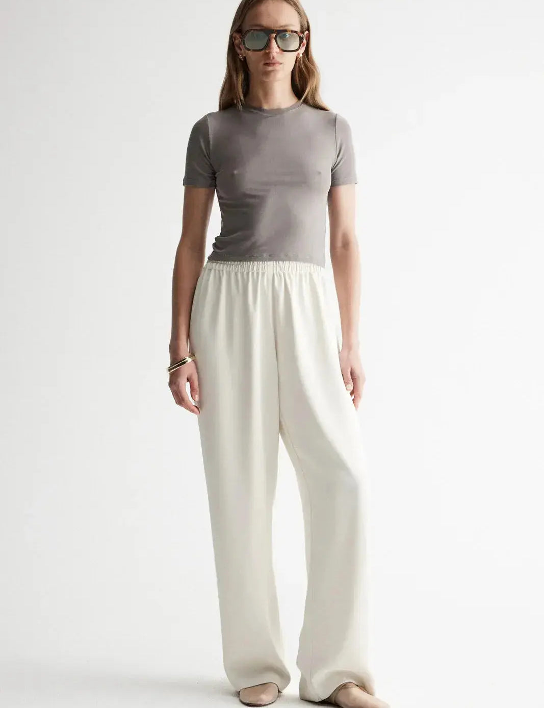 Edra Pant in Ecru Elka Collective