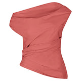 Pallas Top in Washed Red