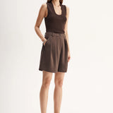 Hayes Knit Top in Chocolate Elka Collective