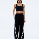 Valentina Pant in Black/White Ena Pelly