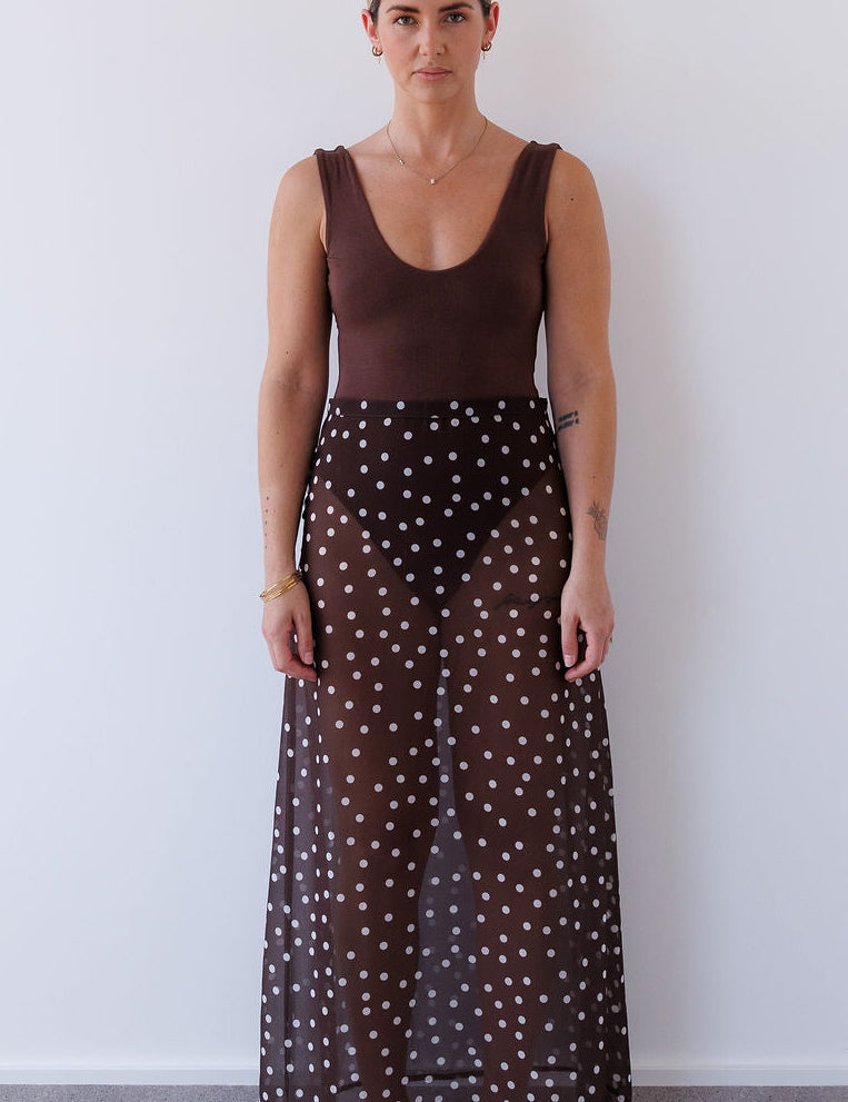 Ruby Skirt in Chocolate Mabel