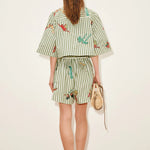 Bisou Embroidered Short Alemais