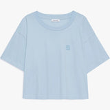 Johnny Cropped Tee Framed Monogramin Pale Blue ANINE BING