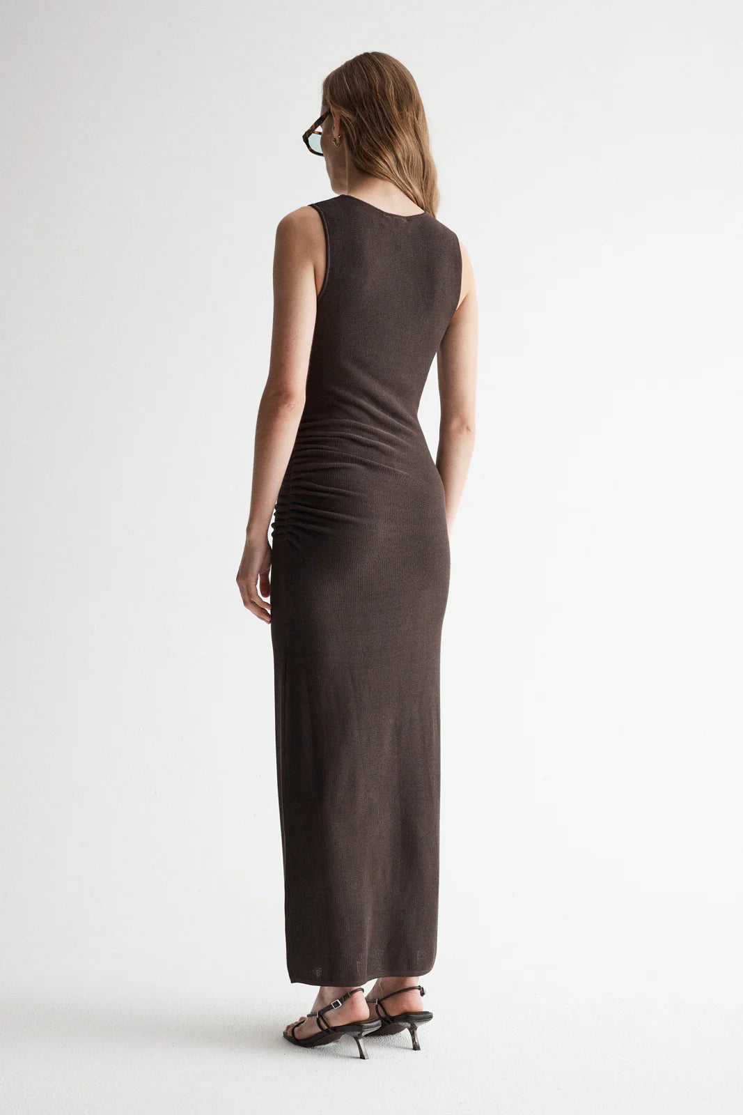 Zinnia Knit Dress in Chocolate