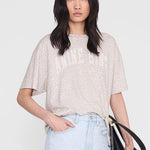 Cade Tee in Wash White Leopard ANINE BING