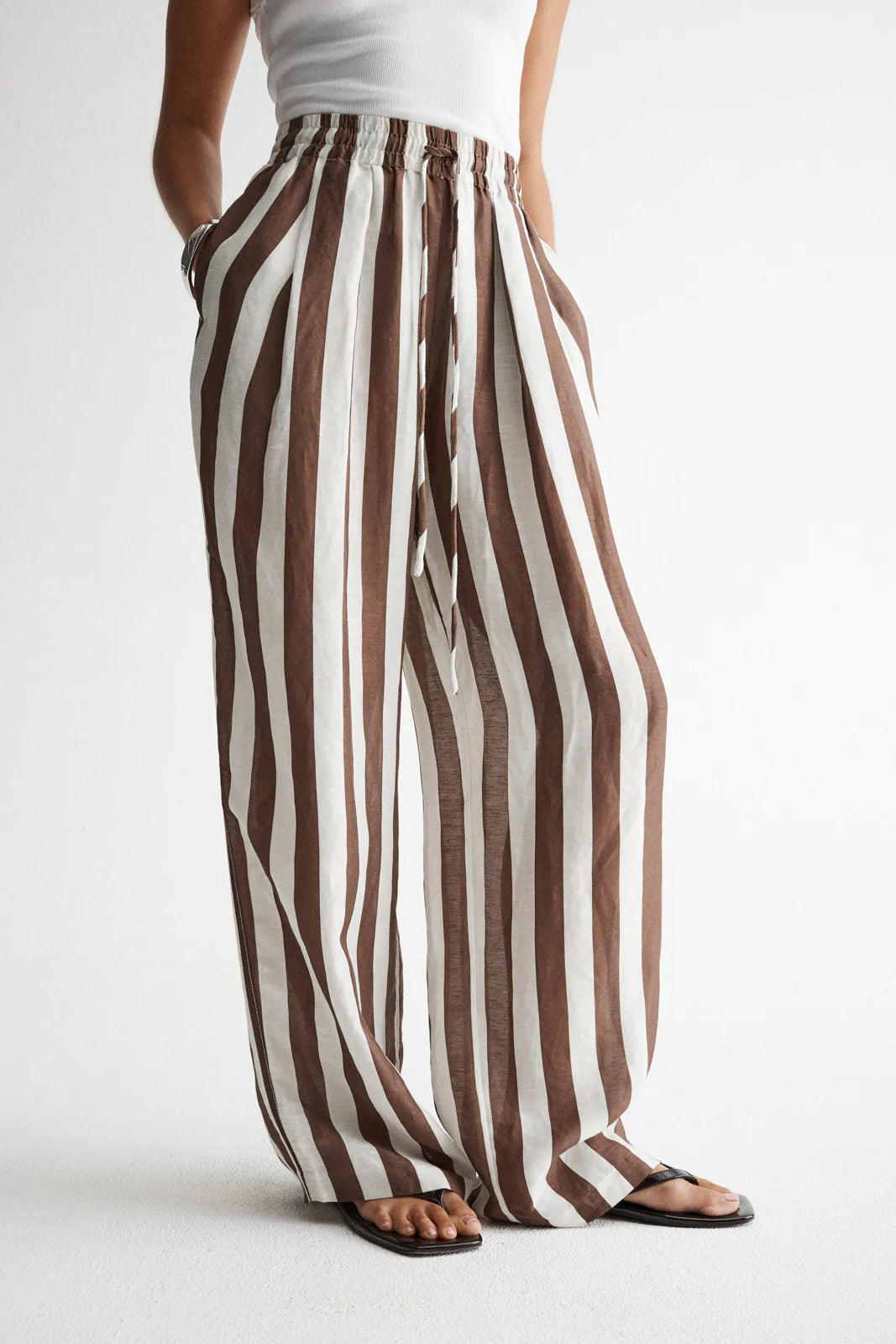 Lumi Pant in Chocolate Stripe