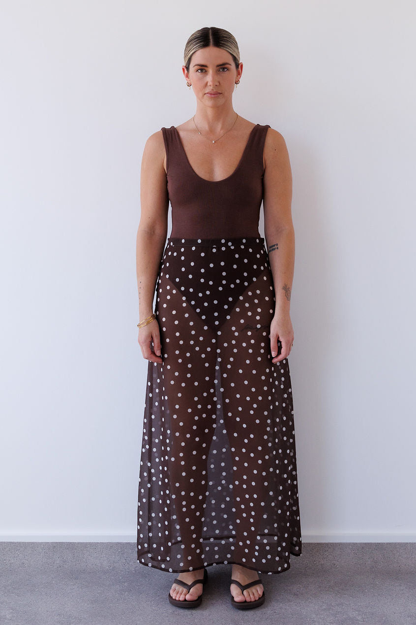 Ruby Skirt in Chocolate Mabel