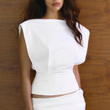 Shelley Top in White Bayse Brand