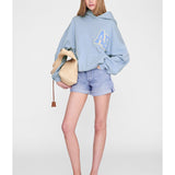 Harvey Letterman Sweatshirt in Washed Blue