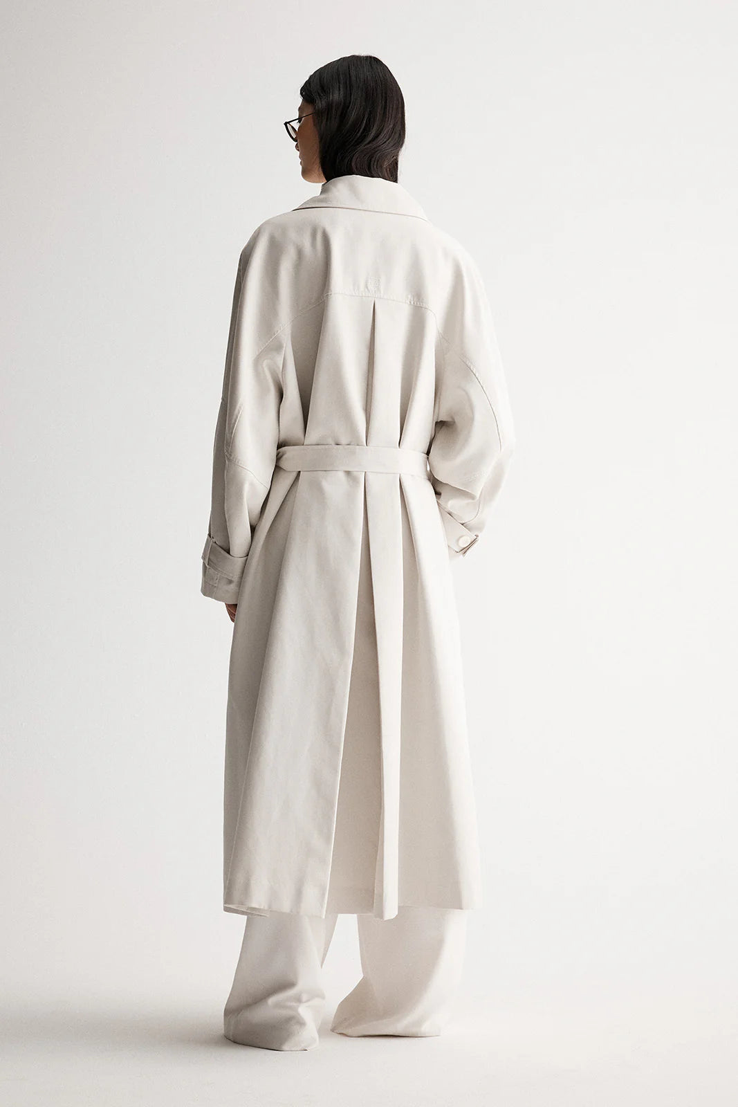 Leonara Trench Coat in Bone