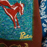 Lasso Patchwork Knit Sweater