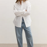 Avoca Shirt in White Bayse Brand