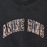 Miles Sweatshirt in Washed black and Leopard