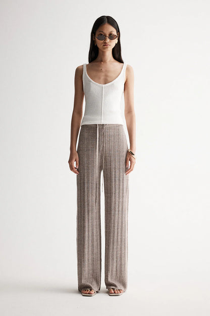 Oscar Pants in Dark Taupe