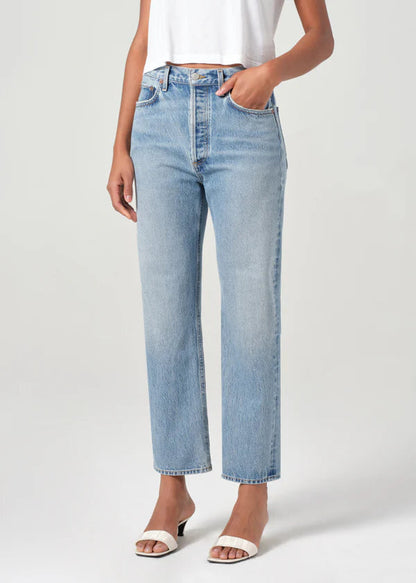 90’s pinch waist crop jean