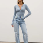 Lara Bodysuit in Blue Bayse Brand