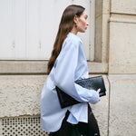 Carter Shirt in Blue Elka Collective  Cloth Lifestyle Boutique