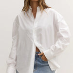 Avoca Shirt in White Bayse Brand