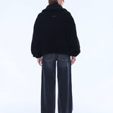 Winnie 1/4 Zip Polo in Black