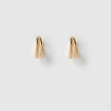J Gold Earrings in Midi