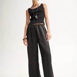 Mina Pant in Black