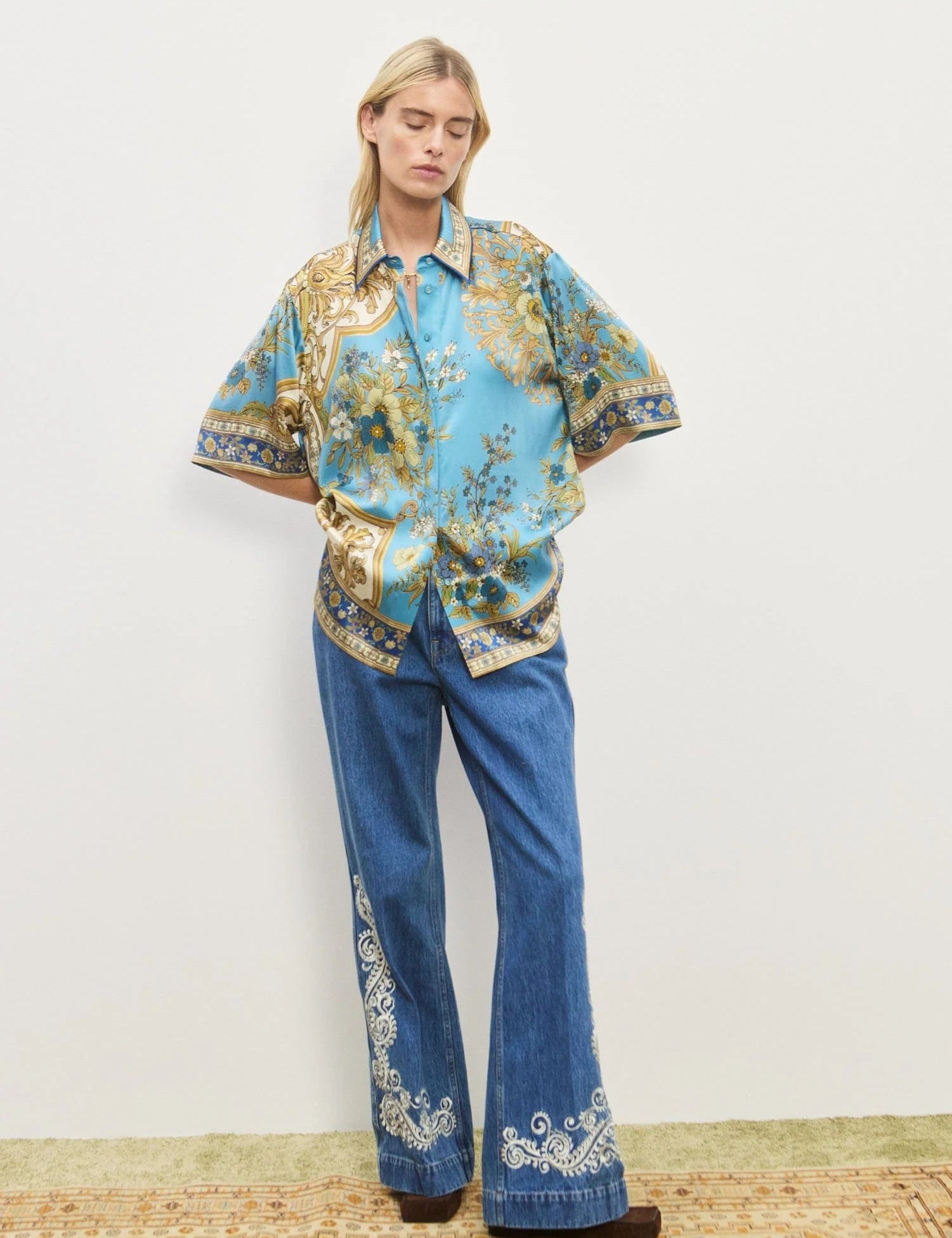Cassie Silk Shirt Alemais