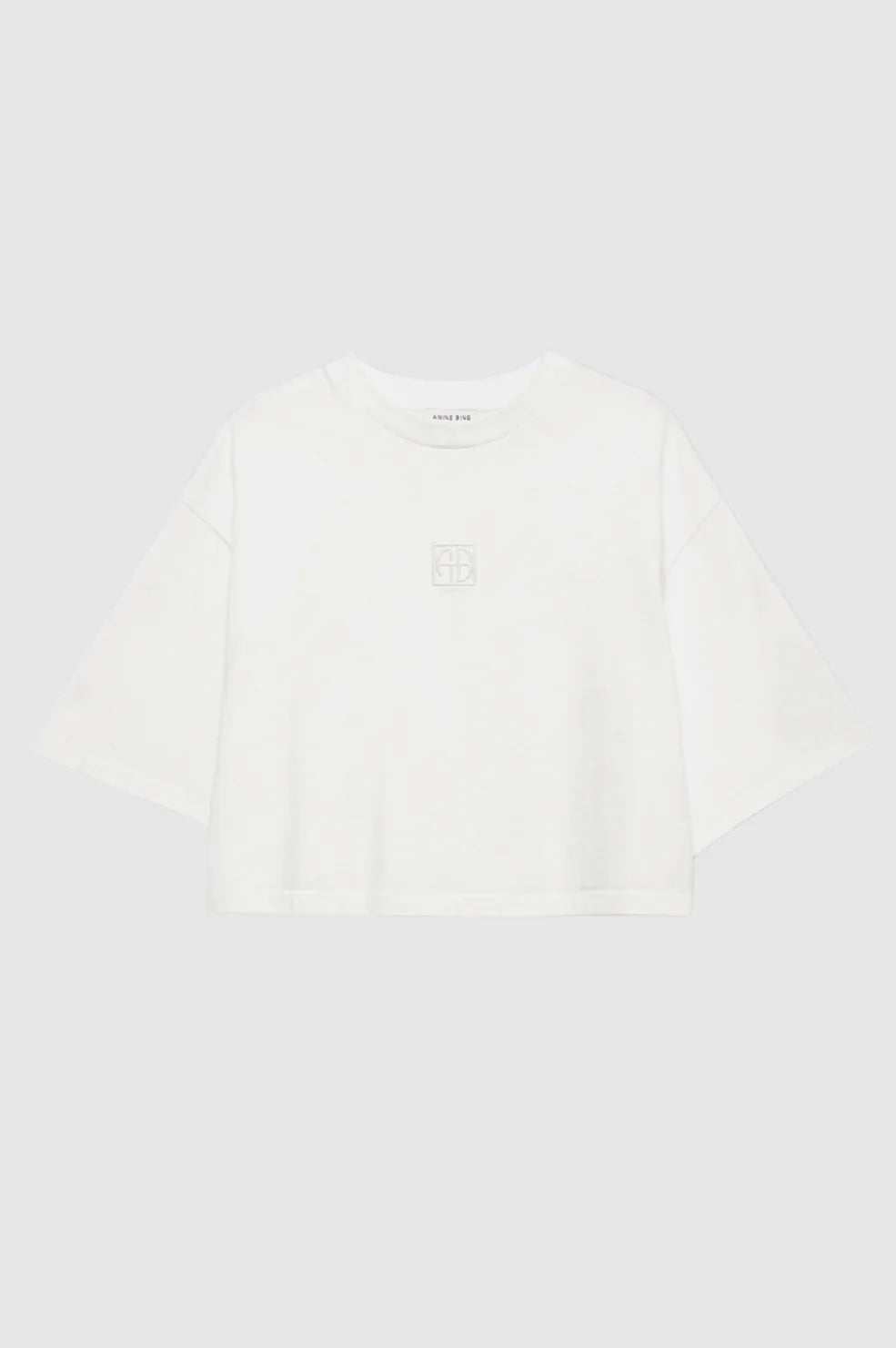 Myers Framed Cropped Tee with Monogram Logo