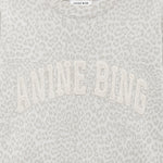 Miles White Leopard Sweatshirt ANINE BING