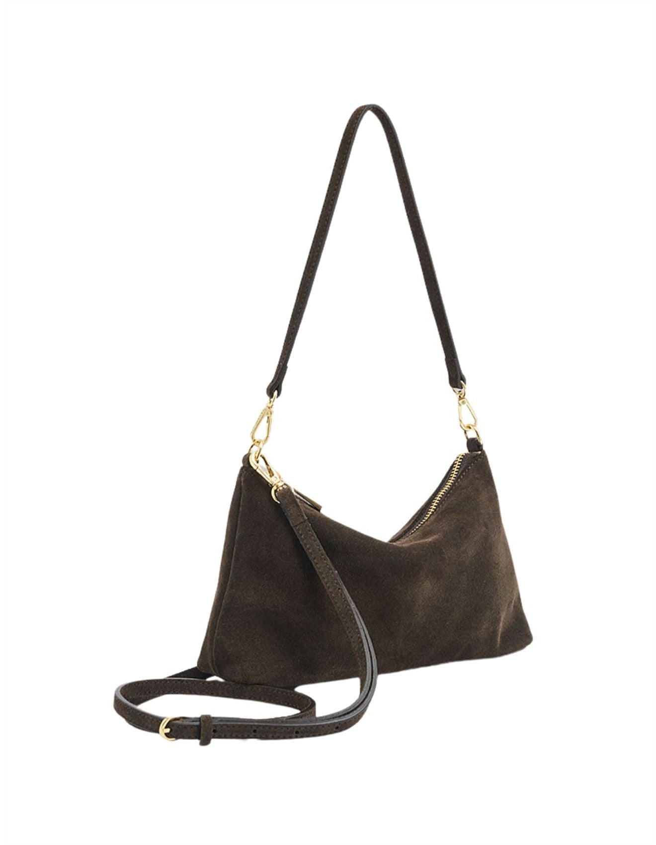Ashley Bag in Chocolate Suede Vestirsi