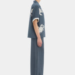 Lilou Drawstring Pant in Charcoal Sir.