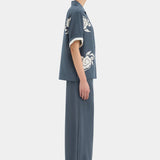 Lilou Drawstring Pant in Charcoal Sir.