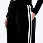 Valentina Pant in Black/White Ena Pelly