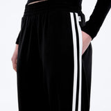 Valentina Pant in Black/White Ena Pelly