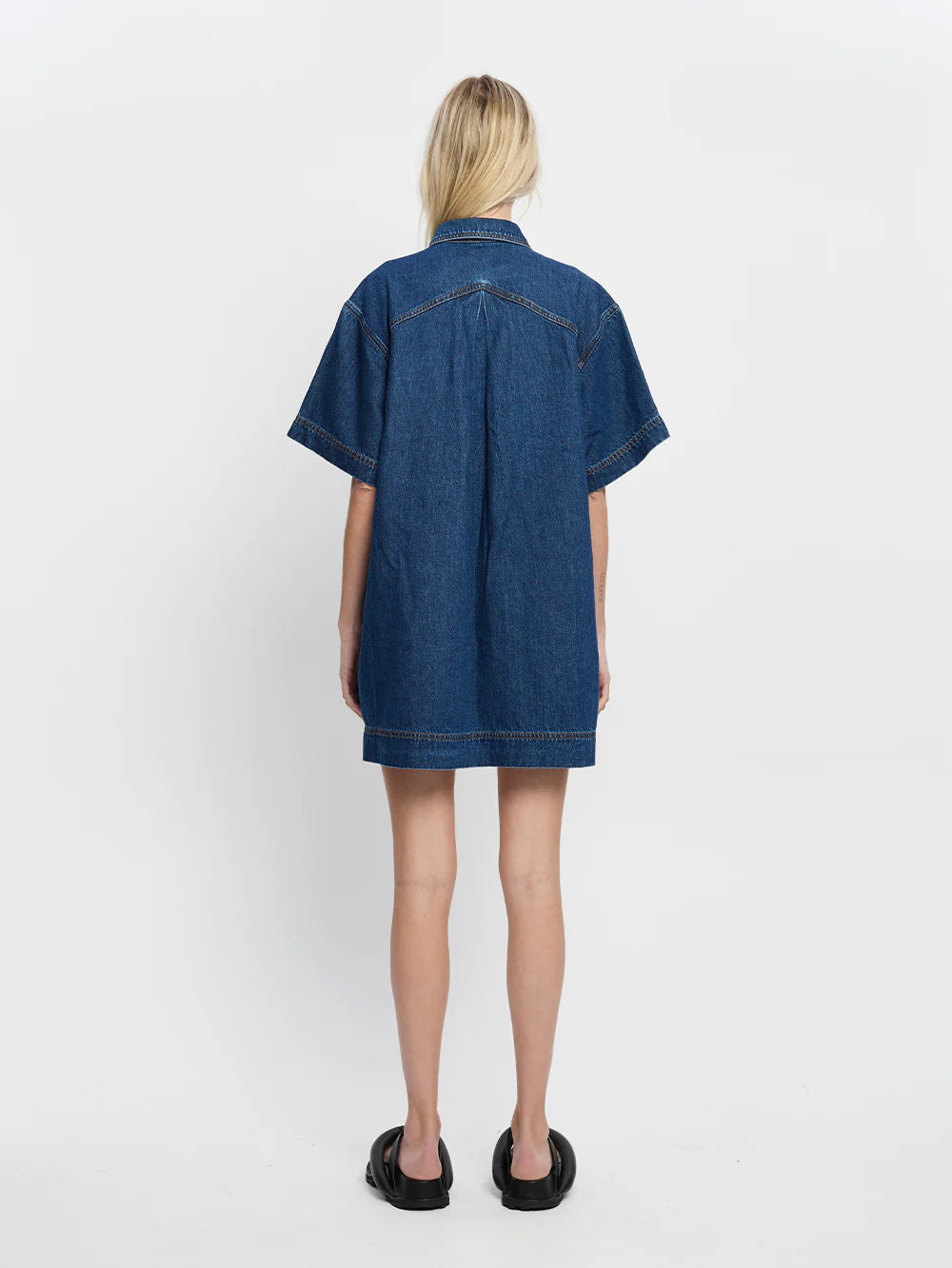 Jada Mini Dress in Dark Indigo