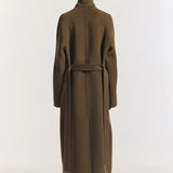 Hemingway Wool Coat in Khaki Viktoria + Woods