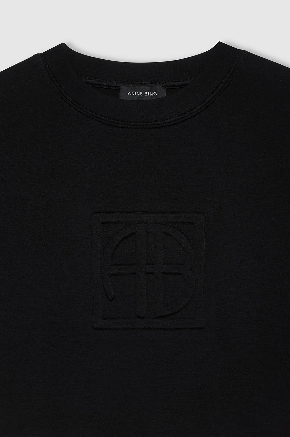 Alto Sweatshirt Framed Monogram Black Anine Bing