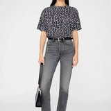 Cohen Tee in Grey Leopard