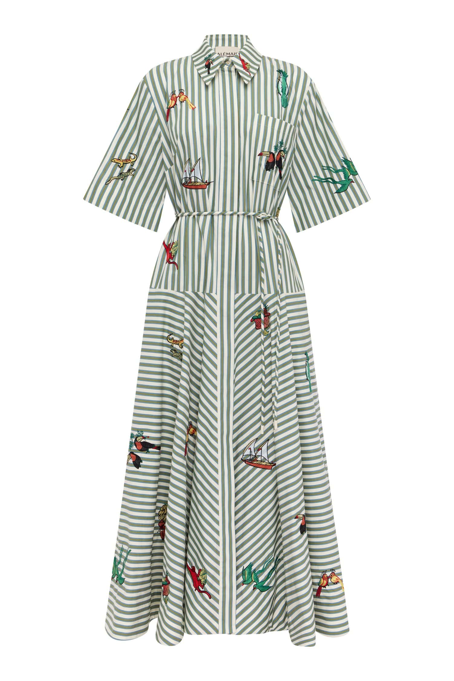 Bisou Embroidered Shirtdress Alemais